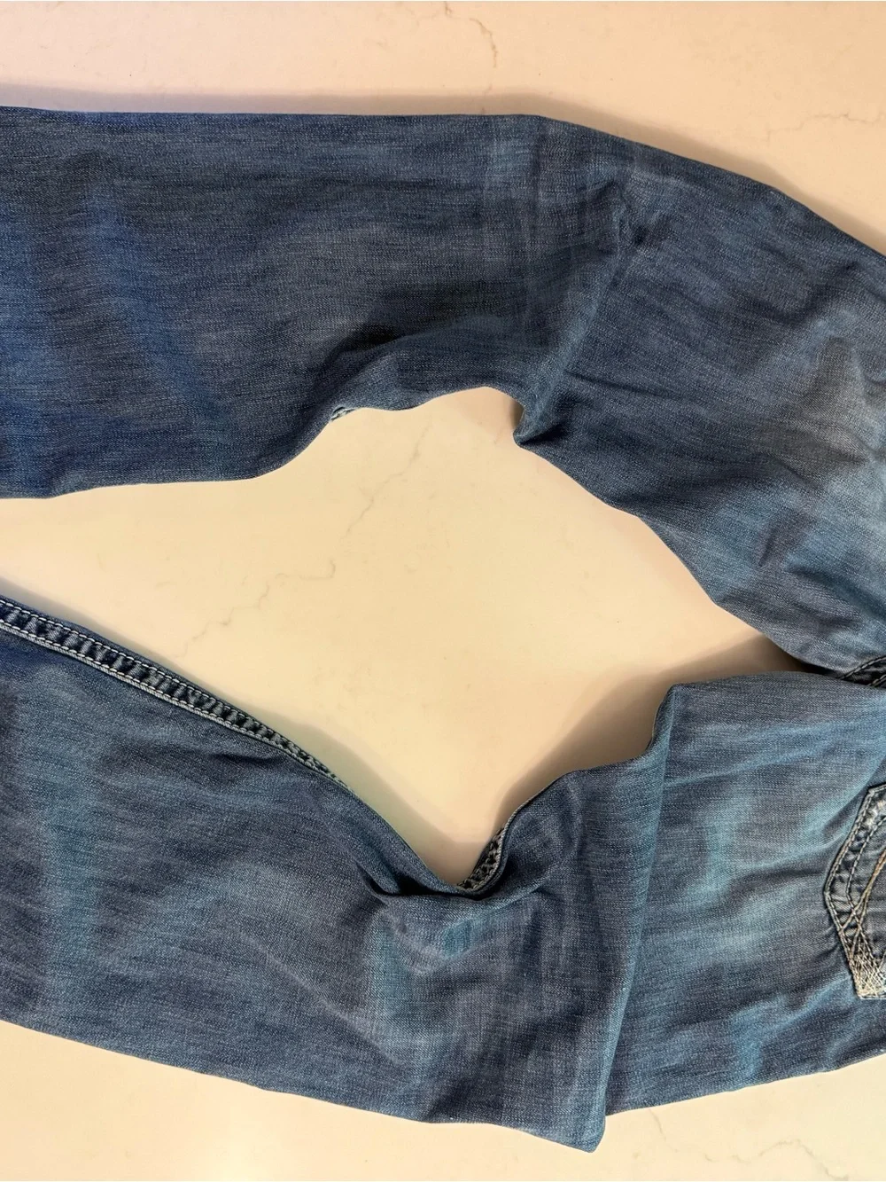 Silver Jeans Light Blue Distressed Denim Jeans - Picture 3 of 5